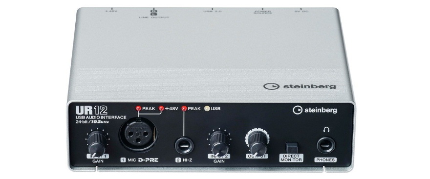 兼容iPad/Mac/PC，实现高品质录音的Steinberg USB音频接口UR12发布