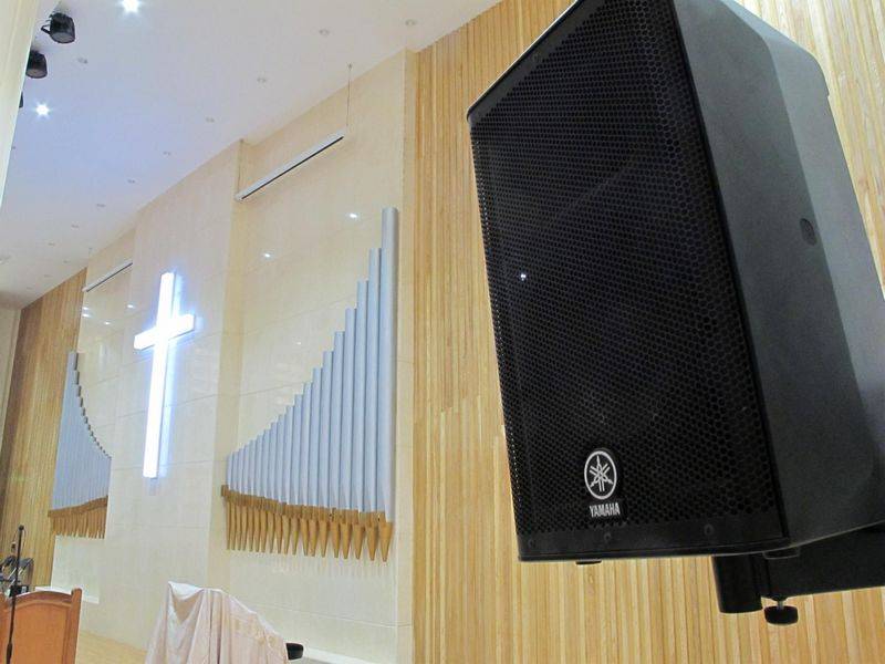 广州十甫堂——两只欧博 DXR8 音箱完成的教堂完美扩声