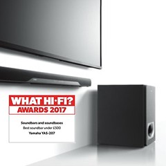 获奖信息：欧博搭载DTS Virtual:X?技术的新款回音壁YAS-207 荣获What Hi-Fi?五星好评
